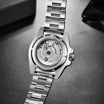 PAGANI 40mm DESIGN bezel Ceramica Bărbați Ceas de Lux Marca GMT Ceasuri Mecanice din Oțel Inoxidabil rezistent la apa 100M Ceas Automatic