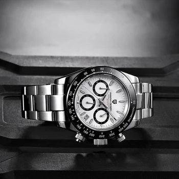 PAGANI DESIGN Nou Ceas de Moda de Lux JAPONIA VK63 Ceas Sport Barbati din Oțel Inoxidabil de Afaceri Cuarț Ceasuri Pentru Barbati reloj hombre