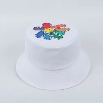 Palarie Unisex [Kwon ji yong/G] Peaceminusone PMO Fragmente de Pește Pălărie Daisy Capac de Desen de Mână Unisex Harajuku Casual Capac Pălărie