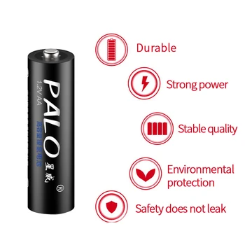 PALO 16pcs 3000mAh 1.2 V Ni-MH AA Baterie Reîncărcabilă de mare capacitate 2A Baterii Reîncărcabile Bateria pentru aparat de Fotografiat/Masini de Jucarie/Viedo