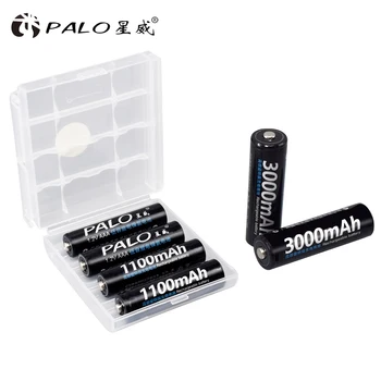 PALO Baterie AAA 1.2 v 1100MAH Ni-Mh AAA Baterie Reîncărcabilă pentru Microfon cu control de la distanță cu Încărcător pentru Baterii AAA