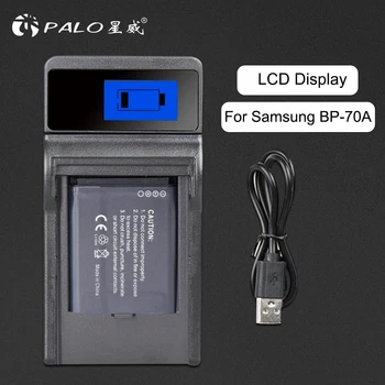 PALO Camera Încărcător de Baterie Cu Display LCD Pentru Samsung BP-70A bp-70a bp70a BP70a PL120 PL121 PL170 PL171 PL200 ST76