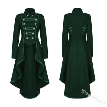 Palton Femei Vintage Steampunk Haină Lungă Gotic Palton Doamnelor Sacou Retro Brand de Lux coadă de rândunică veste femme chaquetas mujer