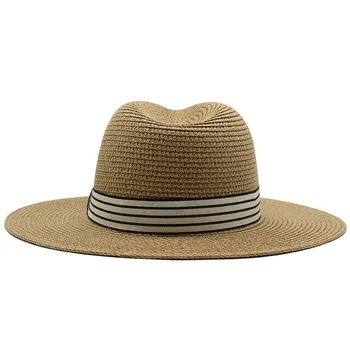 Panama Pălărie de Vară, Pălării de Soare pentru Femei de Plaja Pălărie de Paie pentru Bărbați Protectie UV Jazz Fedora chapeau femme