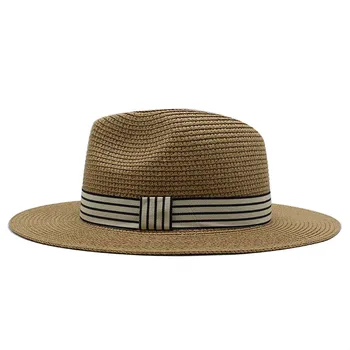 Panama Pălărie de Vară, Pălării de Soare pentru Femei de Plaja Pălărie de Paie pentru Bărbați Protectie UV Jazz Fedora chapeau femme