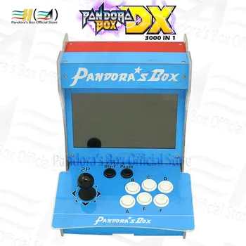 Pandora Box DX Acrilice bartop mini arcade 10 inci de ecran dual 3000 in 1 poate salva joc au 3P 4P 3d joc tekken Muritor Kombart