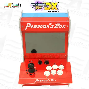 Pandora Box DX Acrilice bartop mini arcade 10 inci de ecran dual 3000 in 1 poate salva joc au 3P 4P 3d joc tekken Muritor Kombart
