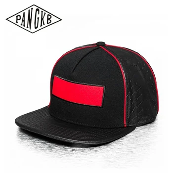PANGKB ESTE MORT CAPAC Negru din piele Etichetă roșie hip hop articole pentru acoperirea capului snapback hat pentru barbati femei adulte casual în aer liber la soare șapcă de baseball