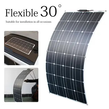 Panou solar de vânzare la cald de înaltă efficiengcy flexibil panou solar 12v mono panou solar kit pentru acasa camping barca