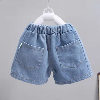Pantaloni pentru copii de Vară 2021 Nou Casual Baieti pantaloni Scurți, Pentru Băieți, pantaloni Scurți din Denim Copii Exterior pantaloni Pantaloni pentru Copii 1 2 3 4 5 Ani
