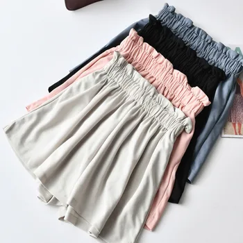 Pantaloni scurți Femei Fete Vrac coreea Style All-meci Elevii de Agrement Simplu la Modă În 2020 Nou Kawaii Solid Dulce Drăguț Elegant Minunat