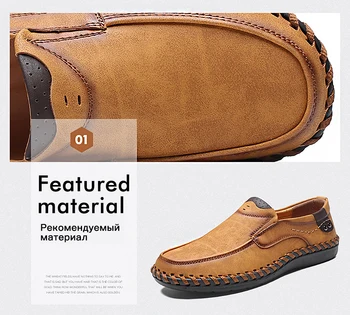Pantofi Barbati De Brand De Moda Casual, Pantofi Respirabil Slip On Mocasini Moi Conducere Mocasini Plus Dimensiune 39-48