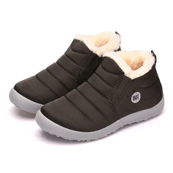 Pantofi De Iarna Pentru Bărbați Moda Iarna Zapada Ghete Barbati De Lucru Gros De Blană, Pantofi Pentru Bărbați Ghete Casual Pantofi Impermeabil Om Plus Dimensiune