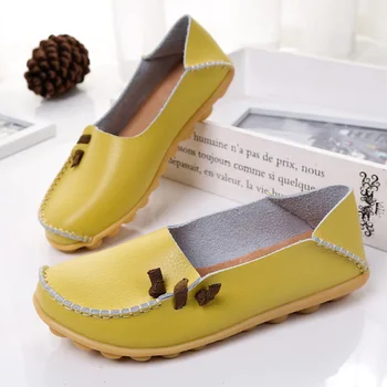 Pantofi Femei Din Piele Pantofi Plat Pentru Femei 2019 Moda De Vara Mocasini Moi Doamnelor Pantofi Casual Plat Femeie Mocasini Pantofi