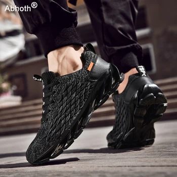 Pantofi pentru bărbați Respirabil ochiurilor de Plasă de Dantelă Pantofi de Alergare în aer liber, de Formare de Fitness Pantofi de Sport Non-alunecare, rezistent la Uzura Casual Pereche de Pantofi