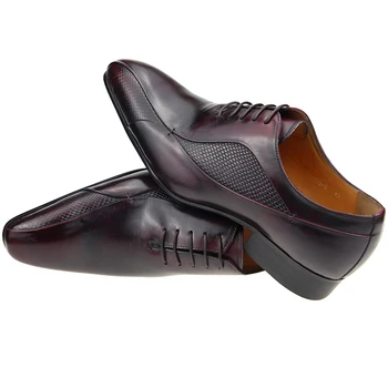 Pantofii de mireasa stil Britanic Autentic Dantela sus pantofi pentru bărbați pantofi din piele sapato sociale masculino rochie office pantofi pentru bărbați