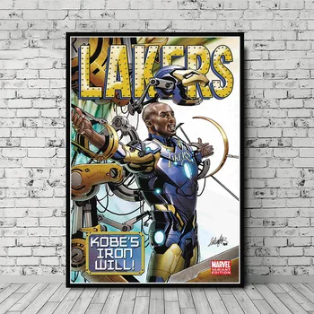 Panza Pictura Arta de Perete Kobe Bryant Poster Mamba Neagră Baskerball Jucator MVP Super Star Cadou Arta de Perete Decor Pictura Poster