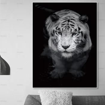 Panza Pictura Wall Art Print Animal leu Imagine Camera de zi de Decorare Arta de tigru Printuri Poster Poster Nici un Cadru cerb Pictura