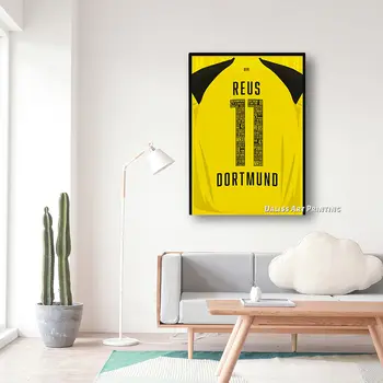 Panza Reus Dortmund Jersey Poze Decor Acasă Picturi Poster HD Printuri de Arta de Perete Modular Living Încadrată
