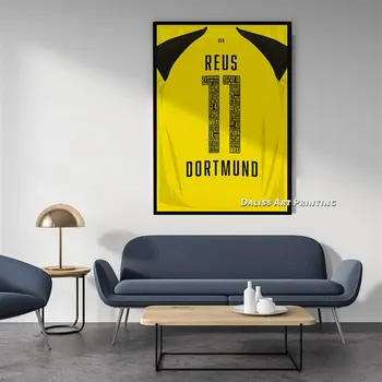 Panza Reus Dortmund Jersey Poze Decor Acasă Picturi Poster HD Printuri de Arta de Perete Modular Living Încadrată