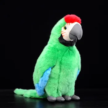 Papagalii Ara Verde Macao Papagal Psitaciformelor Moale Jucărie De Pluș Pasăre Model Copii Cadou Real De Simulare De Viață Drăguț Animal De Pluș Papusa
