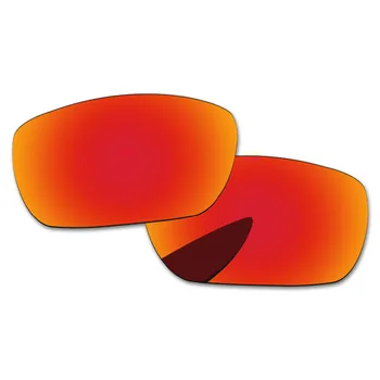 Papaviva Foc Roșu Oglinda Polarizate de Înlocuire a Lentilelor pentru ochelari de Soare Staniol Cadru UVA si UVB