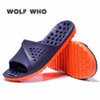 Papuci Barbati Casual Non-alunecare Slide-uri de Vară pentru Bărbați Pantofi de Masaj Flip Flops Om Baie Plajă Papuci de casă Talpă Moale Casa Pantofi X17