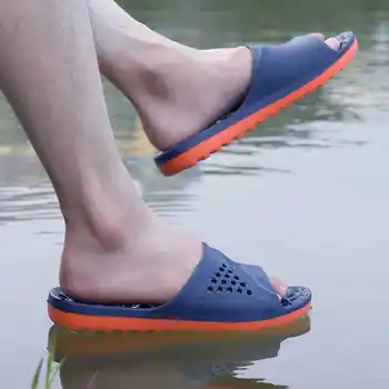 Papuci Barbati Casual Non-alunecare Slide-uri de Vară pentru Bărbați Pantofi de Masaj Flip Flops Om Baie Plajă Papuci de casă Talpă Moale Casa Pantofi X17