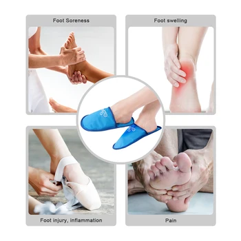 Papuci de casă Reutilizabile Pachet de Gheata Pentru Picior Gel Papuci de casă Cald Rece Terapia Durerii umflate de artrită durere Fierbinte Pachet de Rece pentru Picioare