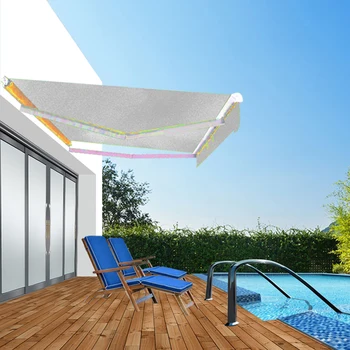Parasolar Impermeabil Tent Tesatura de 3x1.5/2x1.5m Waterproof, Marchiza de Înlocuire Material pentru Curte în aer liber, Grădină Balcon