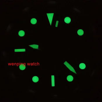 Parnis 40mm ceas Sapphire Oțel de Negru de Apelare Automată Mișcarea Bărbați Ceasuri WW2559