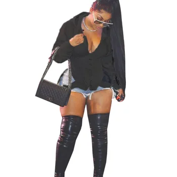 Partea Gol Cârlig-Catarama Slim Fit pentru Femei Jachete de Moda cu Maneci Lungi cu Glugă Slab Strat de Streetwear Femela Talie Mare Outwears