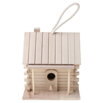 Pasăre De Lemn Cald Casă De Păsări De Reproducție Cutie Cuib În Aer Liber Pet Toy Hut