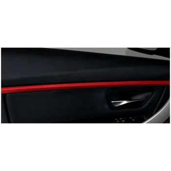 Patru Usi de Interior Panou LED Ornamente Decorative Lumini Cu Albastru Și Portocaliu Culori Atmosfera Lumini Pentru BMW Seria 3 F30 12-18