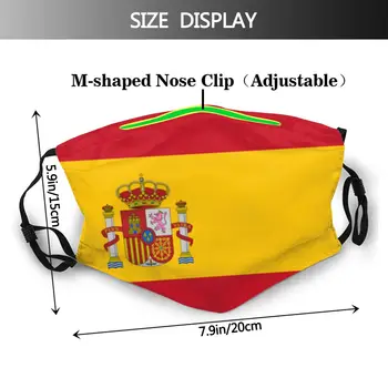 Pavilionul Spaniei pentru Adulti Lavabile Gura Masca Fata Model Anti Praf Capacul de Protecție Gura Mufla cu Filtre