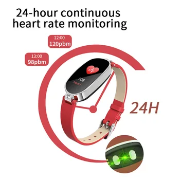 PB79 ceas inteligent femei fitness tracker Heart Rate Monitor de Presiune sanguina Impermeabil smartwatch Pentru Android ios