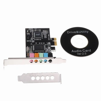 PCI-E Audio Digitale placa de Sunet 5.1 Condensatori Solizi CMI8738 Chipset + Barieră