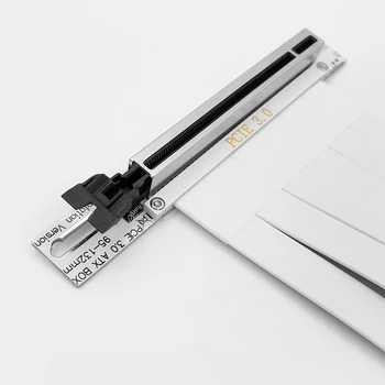 PCIe Riser Cablu, 108 – 123mm Premium Ecranat de Mare Viteză PCI-E 3.0 x16 Coloană Cablu, 90° Adaptor Alb Pentru GPU Verticale Montare