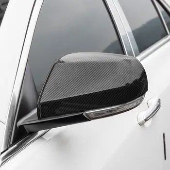 Pcmos 2020 ABS Fibra de Carbon Auto Oglinda Retrovizoare Capacului Ornamental Exterior Piese de schimb Pentru Cadillac ATS-L-2018 Noi Autocolante 2 buc