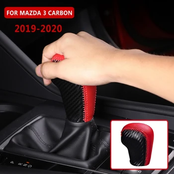 Pcmos Roșu Negru Titan Interioară a Schimbătorului de Viteze Capac Ornamental Pentru 2019 2020 Mazda 3 Auto Înlocuire Piese Interioare Autocolante Nou