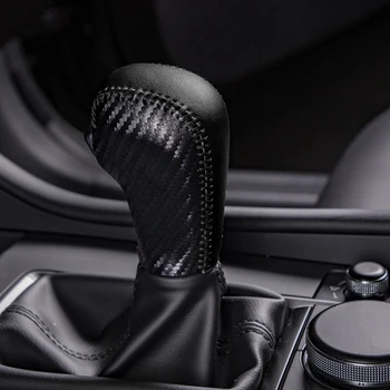 Pcmos Roșu Negru Titan Interioară a Schimbătorului de Viteze Capac Ornamental Pentru 2019 2020 Mazda 3 Auto Înlocuire Piese Interioare Autocolante Nou