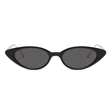 Peekaboo mic ochi de pisica ochelari de soare pentru femei brand designer de jumătate de metal black red leopard verde oval ochelari de soare pentru femei cadouri