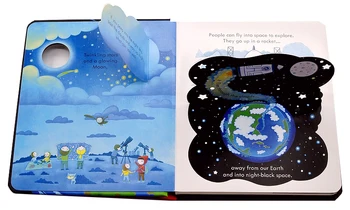 Peep în Interiorul spațiului de Învățământ limba engleză Clapa Cărți cu poze pentru Copii pentru copii Pentru copii carte de lectură