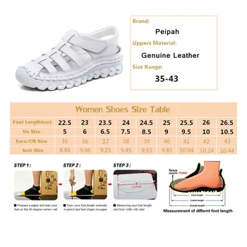 PEIPAH Manual Gladiator Sandale Femei din Piele pentru Femei Sandale Pantofi de Vara pentru Plaja de Vacă din Piele Sandalias Mujer