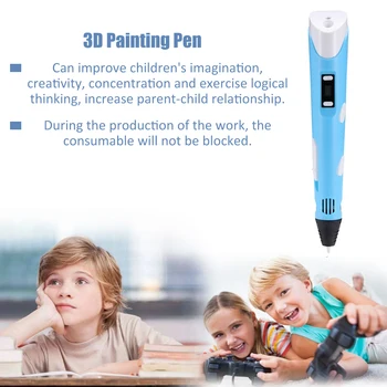 Pen 3D pentru copii de Imprimare 3D Pix cu USB 3D se ocupe de PLA ABS Filament DIY Jucărie Cadou Stilou Desen 3D creioane
