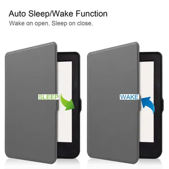 Pentru 2020 KOBO NIA 6 inch E-reader TPU Caz, Auto Sleep/Wake up Smart Cover Mat Culoare Solidă Maneca Slim Flip