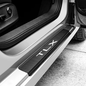 Pentru Acura MDX ILX RDX TLX 4BUC Masina Prag Portieră Scuff Placa Autocolante Auto Pragul Protector Decalcomanii de Tuning Auto Accesorii