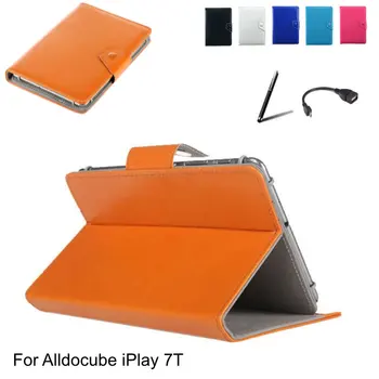 Pentru Alldocube iPlay 7T Comprimat Piele PU Coperta de Carte Magnetice Caz Stand + Stylus + Cablu OTG