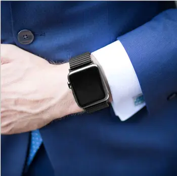 Pentru Apple Curea de Ceas din Oțel Inoxidabil Brățară Elastice pentru Apple Watch Seria 5 Formatia 40mm 44mm Iwatch Trupa 42mm Bratara 38mm