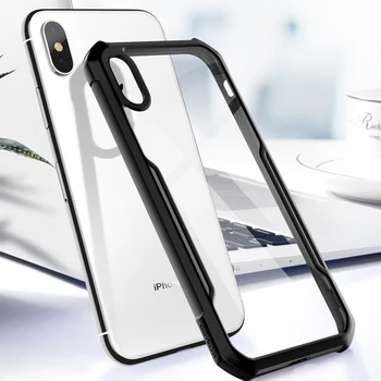 Pentru Apple Iphone X XS XR Max Caz Clar Moale Transparent Airbag Caz de Protecție Airbag Bara de Design Shookproof de Afaceri Xundd